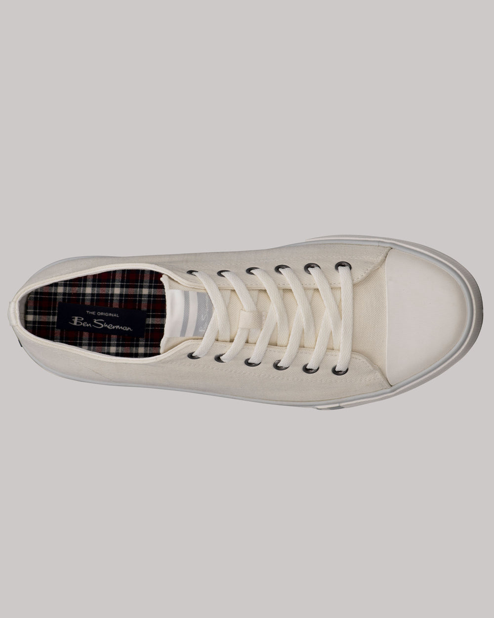 White Ben Sherman Hadley Lo Sneakers | 712634-ILV