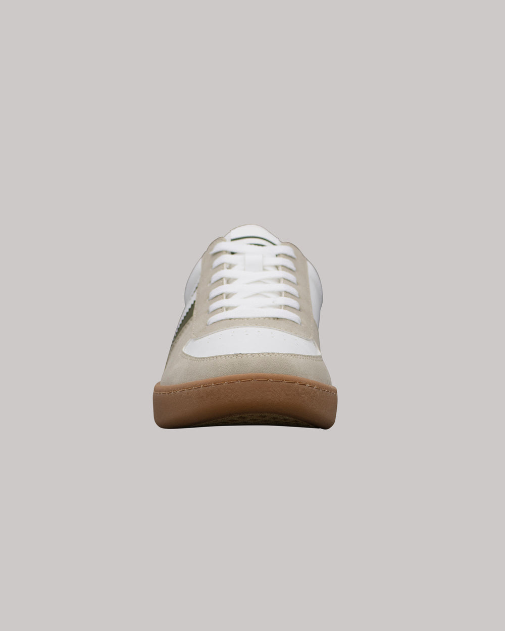 White Ben Sherman Hyde Olive Stripe Sneakers | 170896-HJS