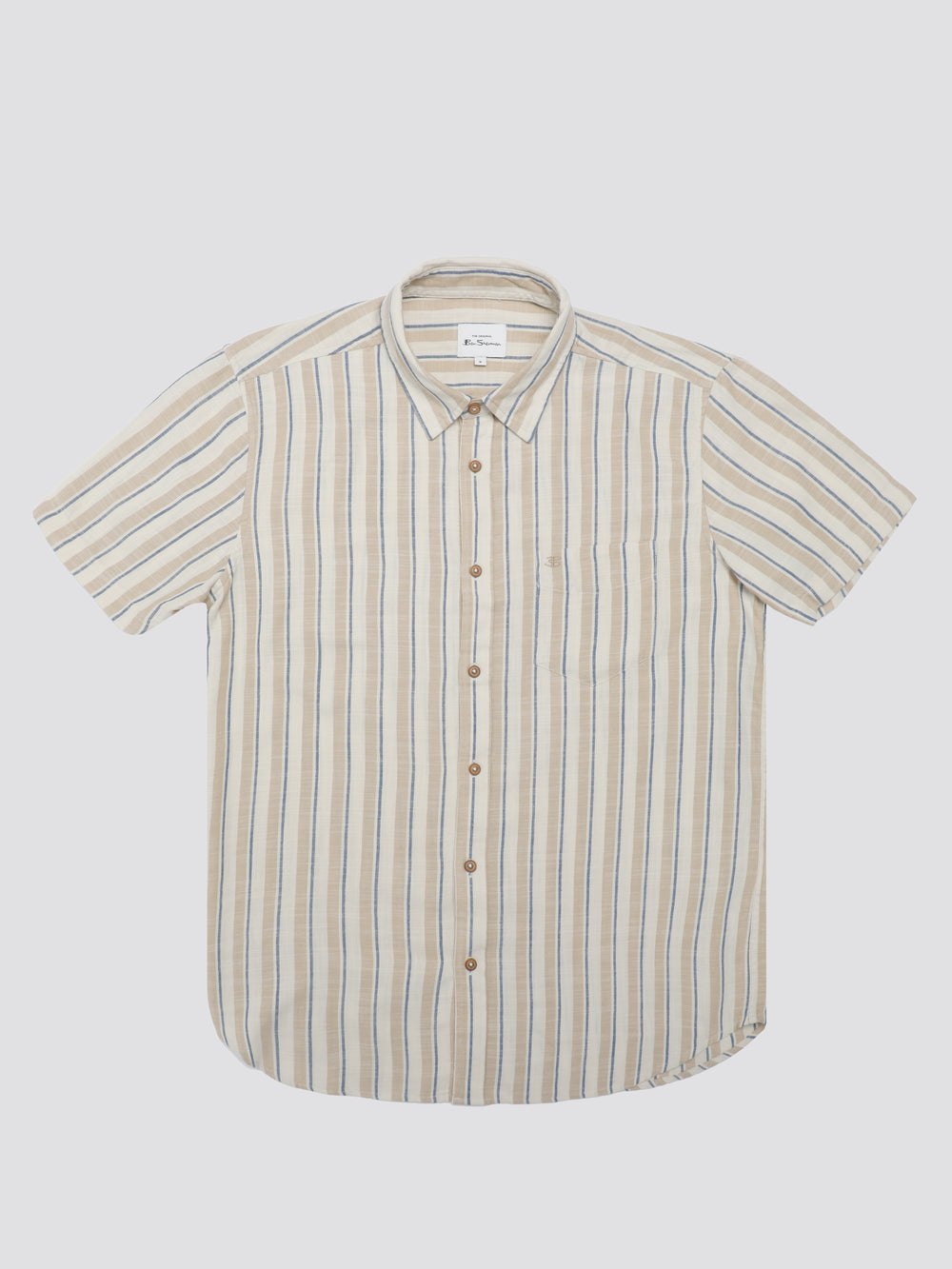 White Ben Sherman Signature Mod Stripe Shirts | 507243-OEM