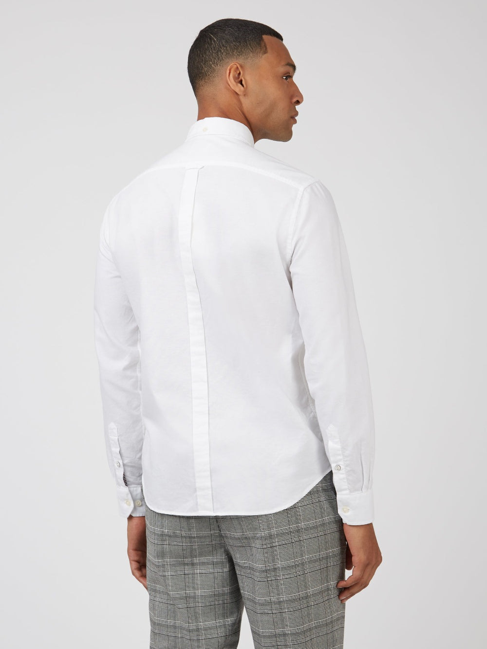 White Ben Sherman Signature Organic Long-Sleeve Oxford Shirts | 049328-GKT