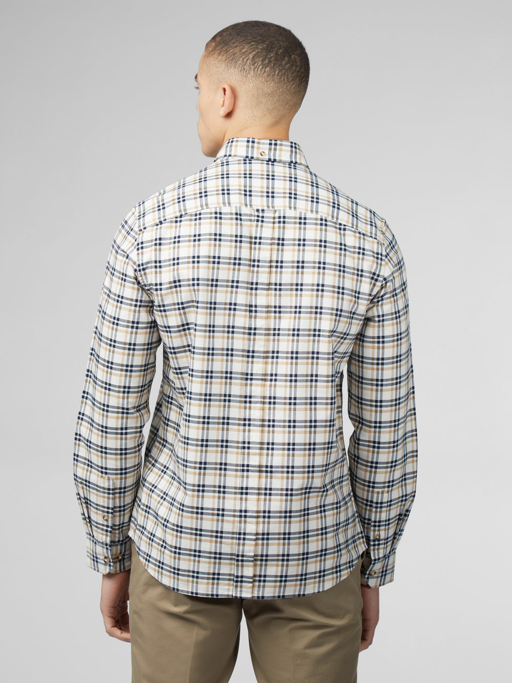 White Ben Sherman Signature Oxford Check Shirts | 380425-QGV