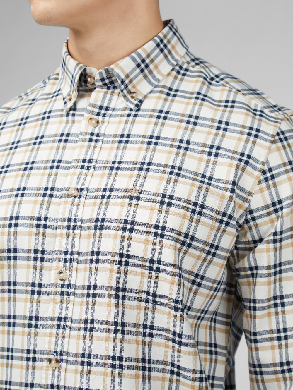 White Ben Sherman Signature Oxford Check Shirts | 380425-QGV