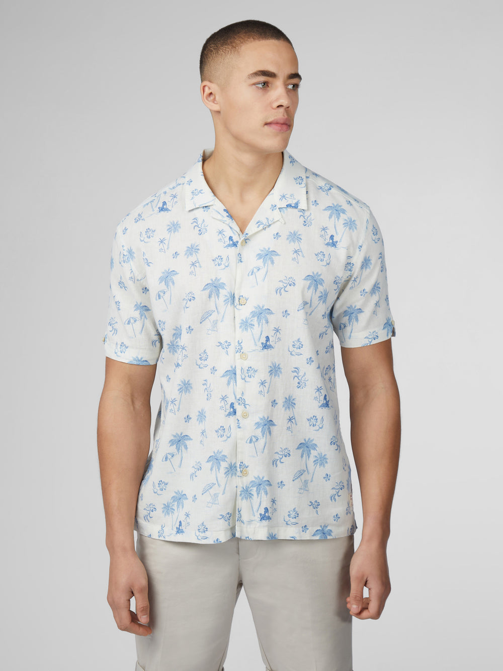 White Ben Sherman Signature Resort Shirts | 826137-XZW