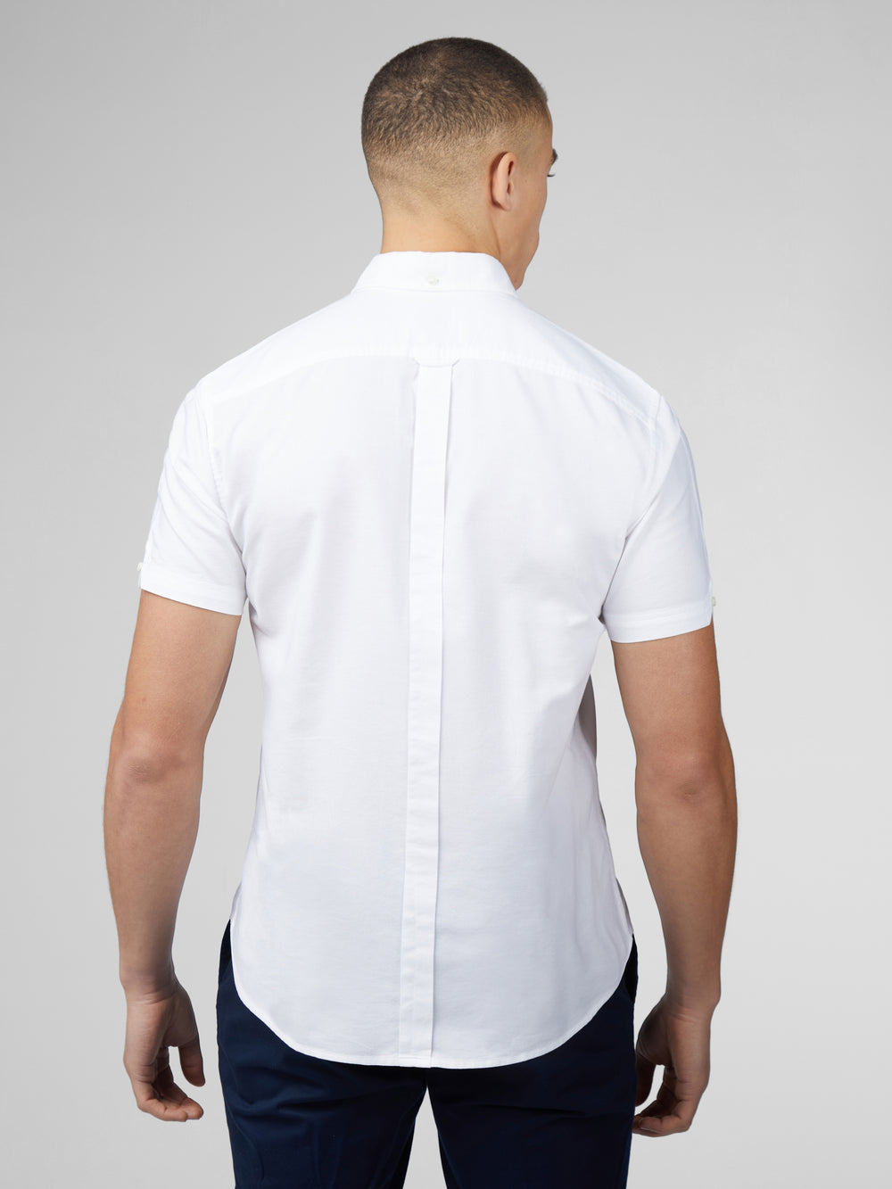 White Ben Sherman Signature Short Sleeve Oxford Shirts | 413689-GYM