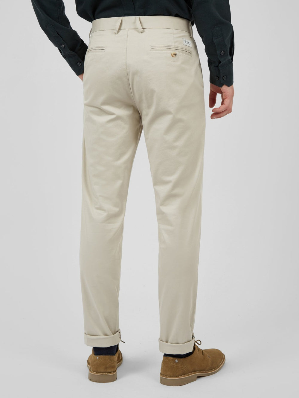 White Ben Sherman Signature Skinny Stretch Chino Pants | 509762-ZWB