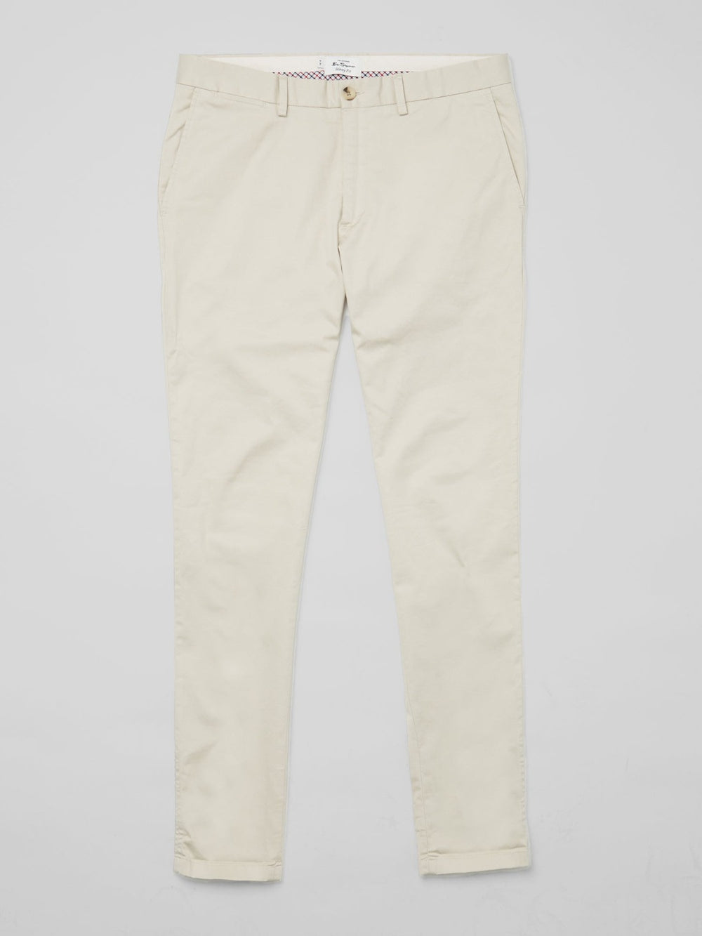 White Ben Sherman Signature Skinny Stretch Chino Pants | 509762-ZWB