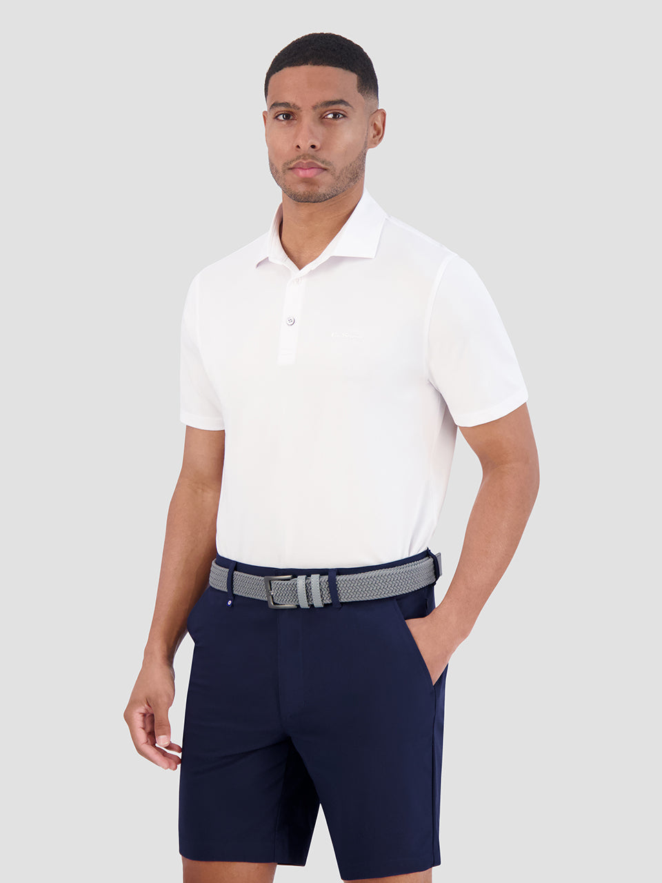 White Ben Sherman Solid Air Pique Sports Fit Polo Shirts | 574392-DCY