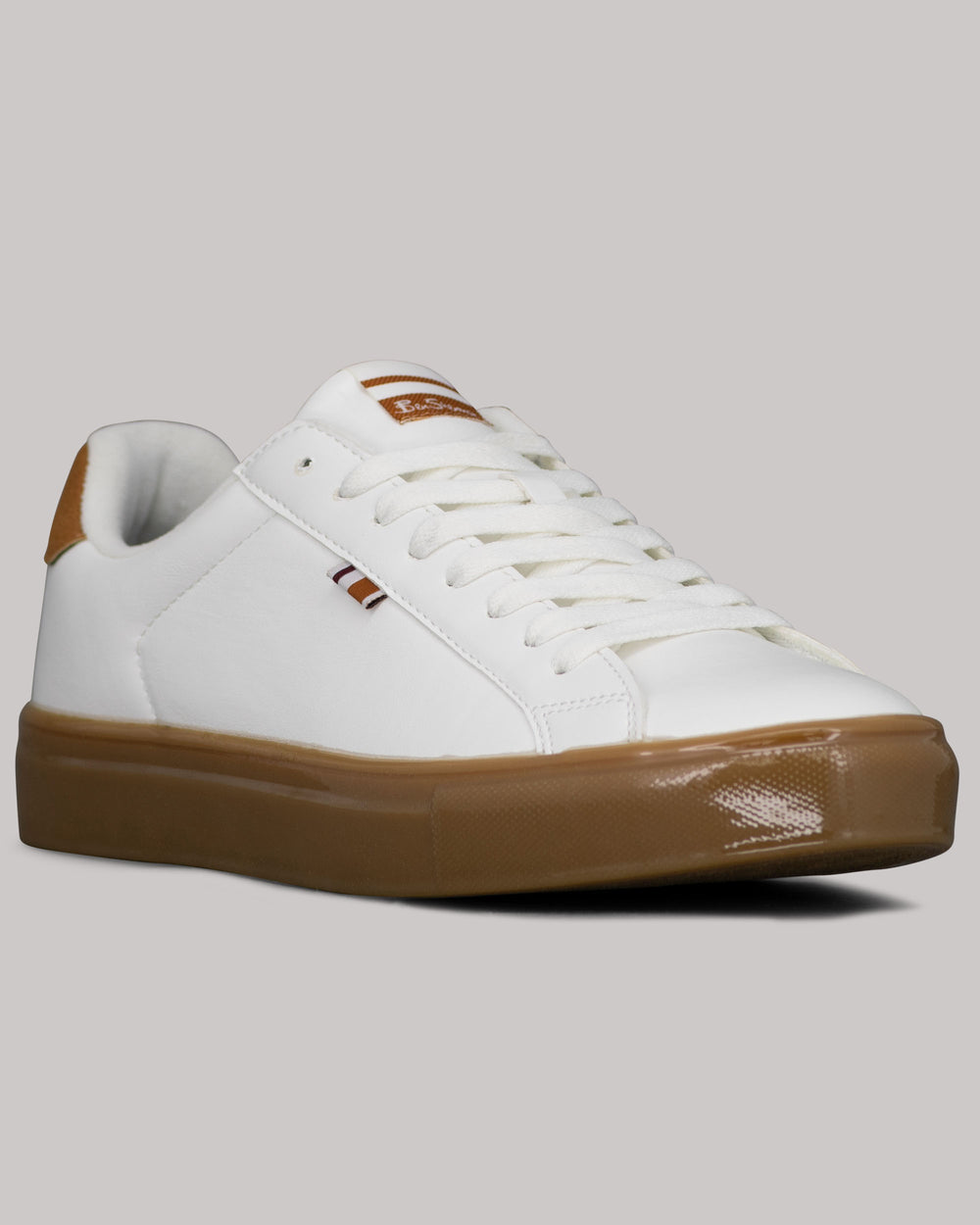 White / Brown Ben Sherman Crowley Sneakers | 670925-QNG