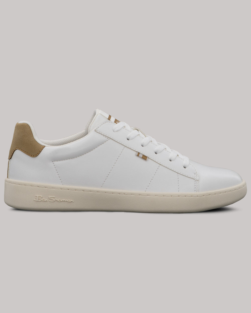 White / Brown Ben Sherman Hampton Sneakers | 827163-FBU