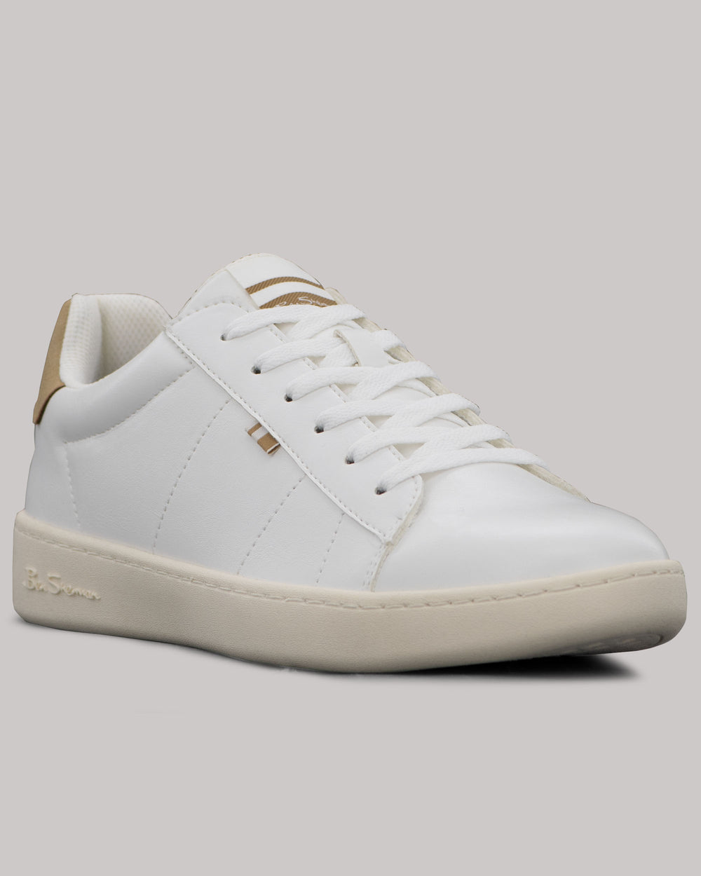 White / Brown Ben Sherman Hampton Sneakers | 827163-FBU