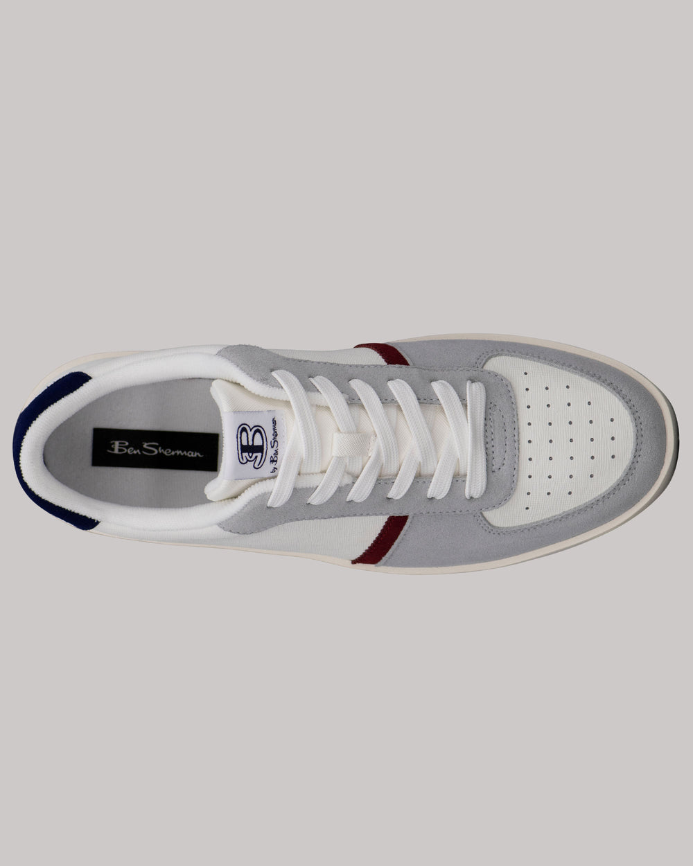 White / Navy Ben Sherman Richmond Sneakers | 079148-ZAT