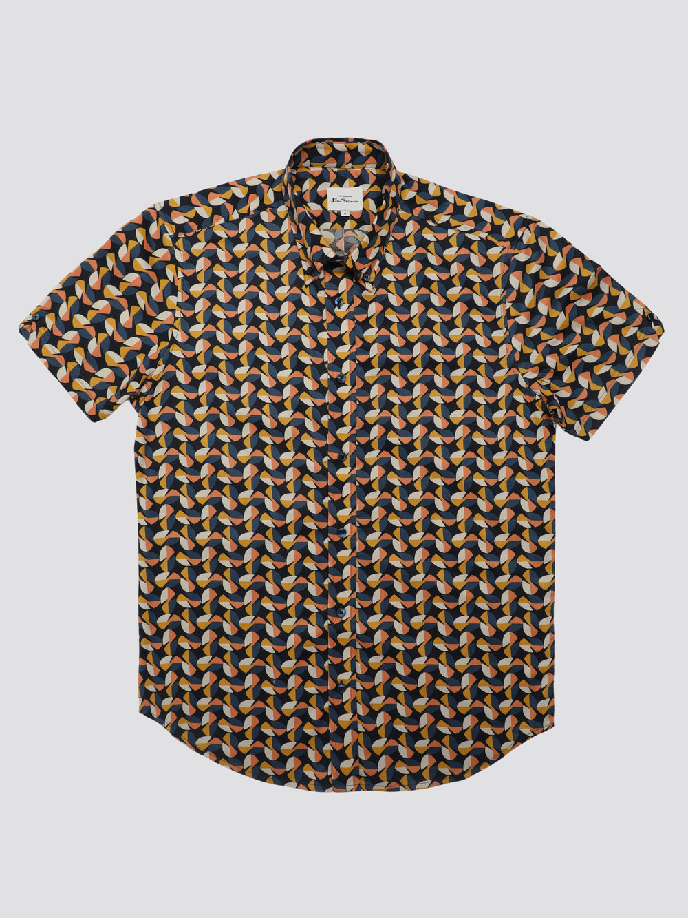 Yellow Ben Sherman Bahaus Geo Shirts | 489352-QTW