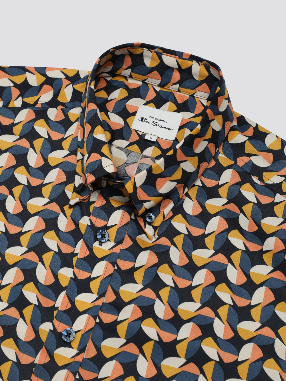 Yellow Ben Sherman Bahaus Geo Shirts | 489352-QTW